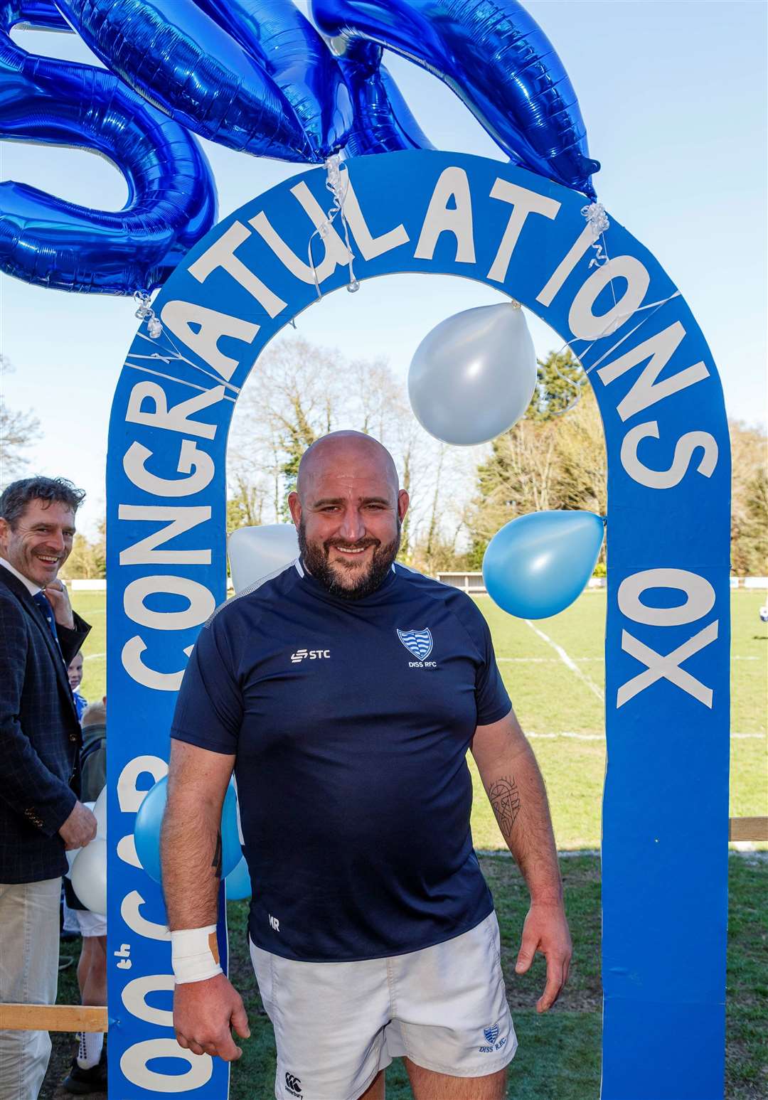 Matt ‘Ox’ Richards was given a fitting tribute for his service on his 500th game for the first XV Picture: Mark Bullimore